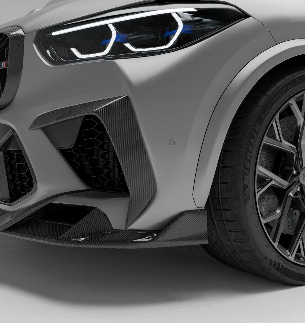 BMW X5 M F95 Pre-LCI mit CPG RV Dry-Carbon Frontstoßstangen-Canards