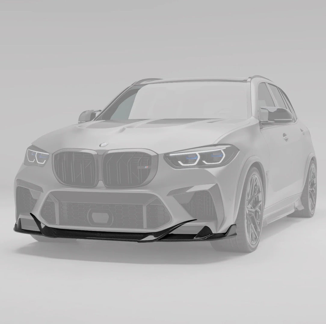 CPG RV Carbon Frontlippe am BMW X5 M F95 Pre-LCI Frontansicht