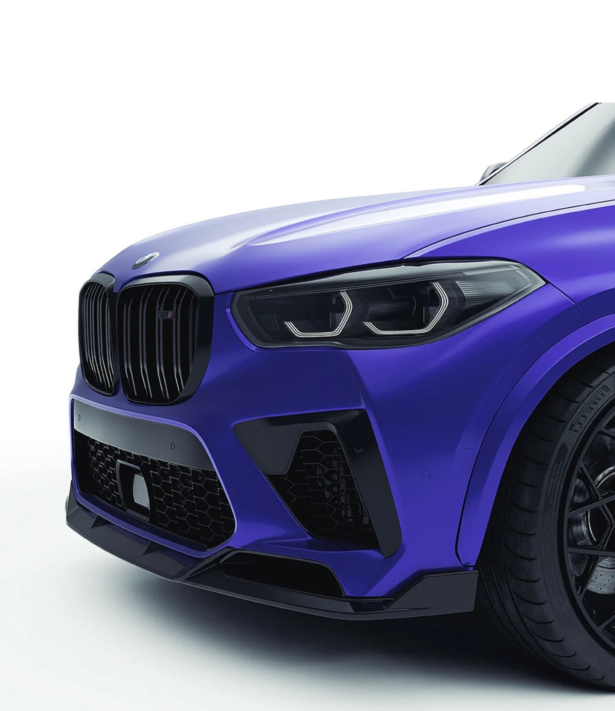 BMW X5 M F95 Pre-LCI Dry Carbon Frontlippe Detailansicht