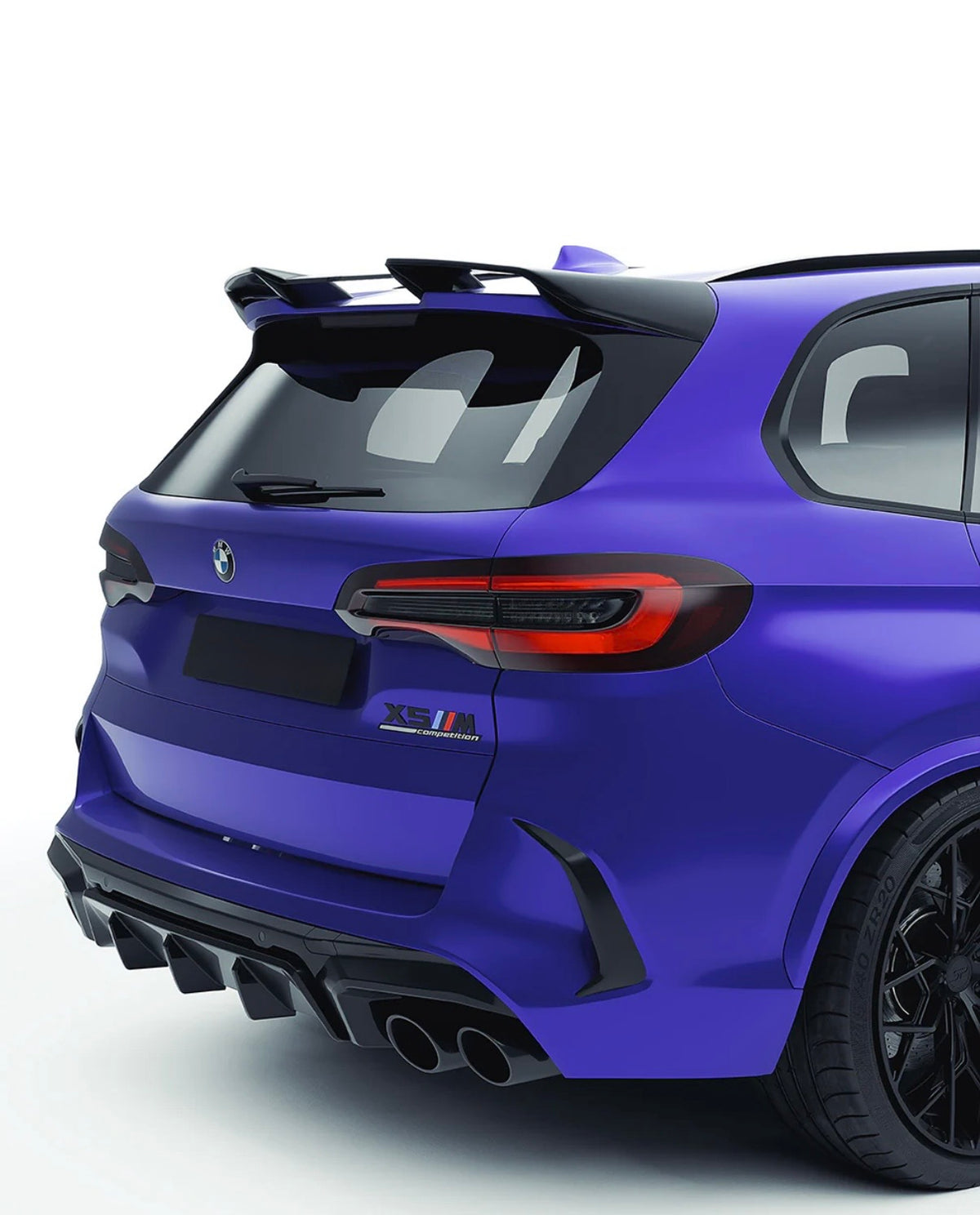 BMW X5 M F95 Pre-LCI Dry Carbon Kit Heck Seitenansicht