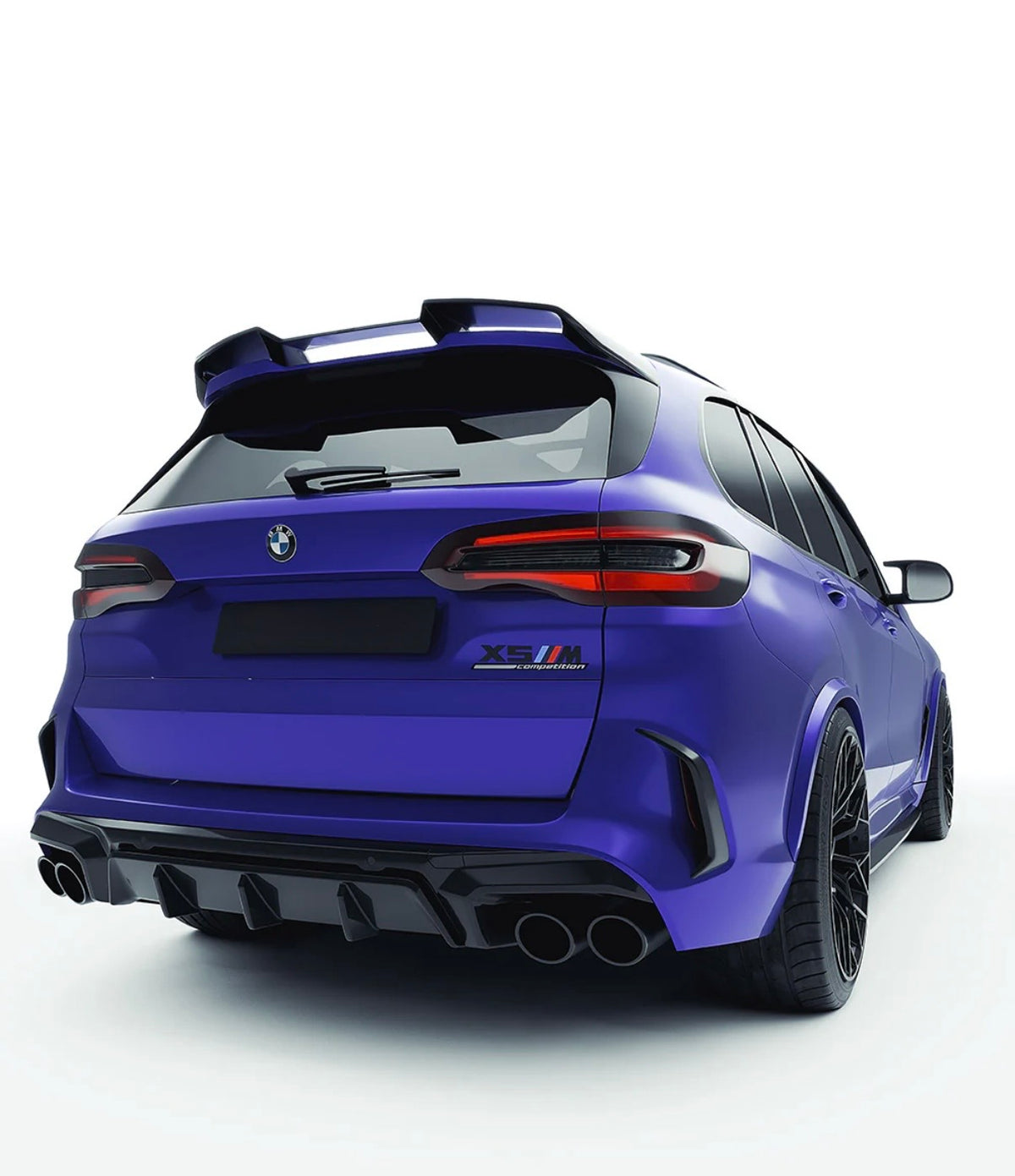 BMW X5 M F95 Pre-LCI Dry Carbon Kit Heckansicht