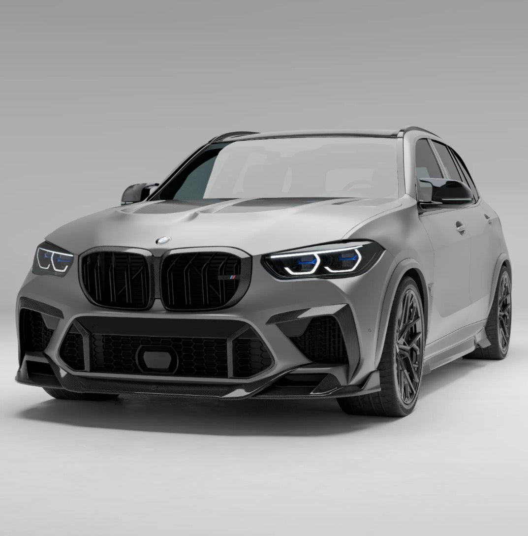 BMW X5 M F95 Pre-LCI mit CPG RV Dry-Carbon Frontlippe