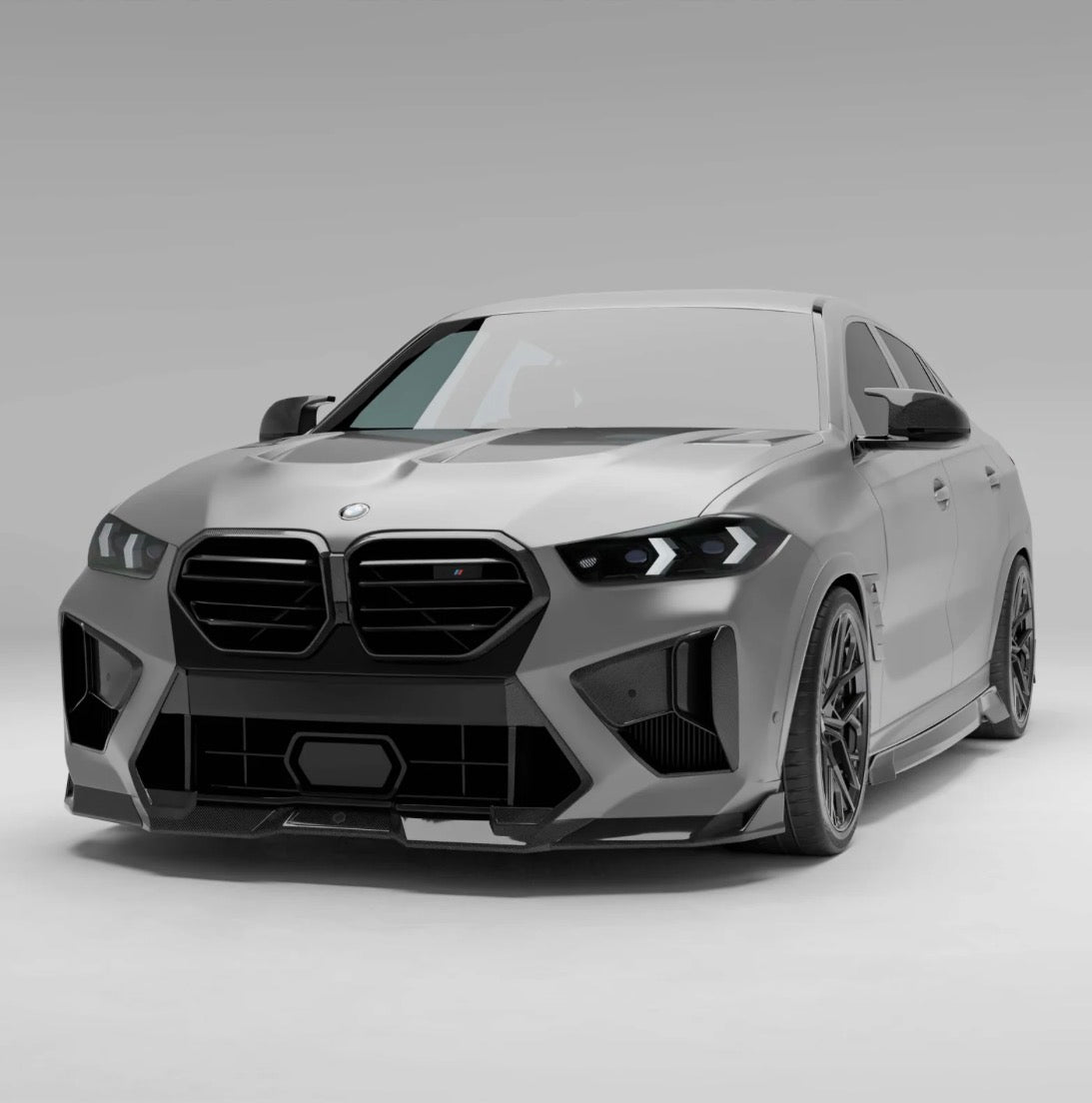 BMW X6 M F96 LCI mit RV Dry-Carbon Frontlippe