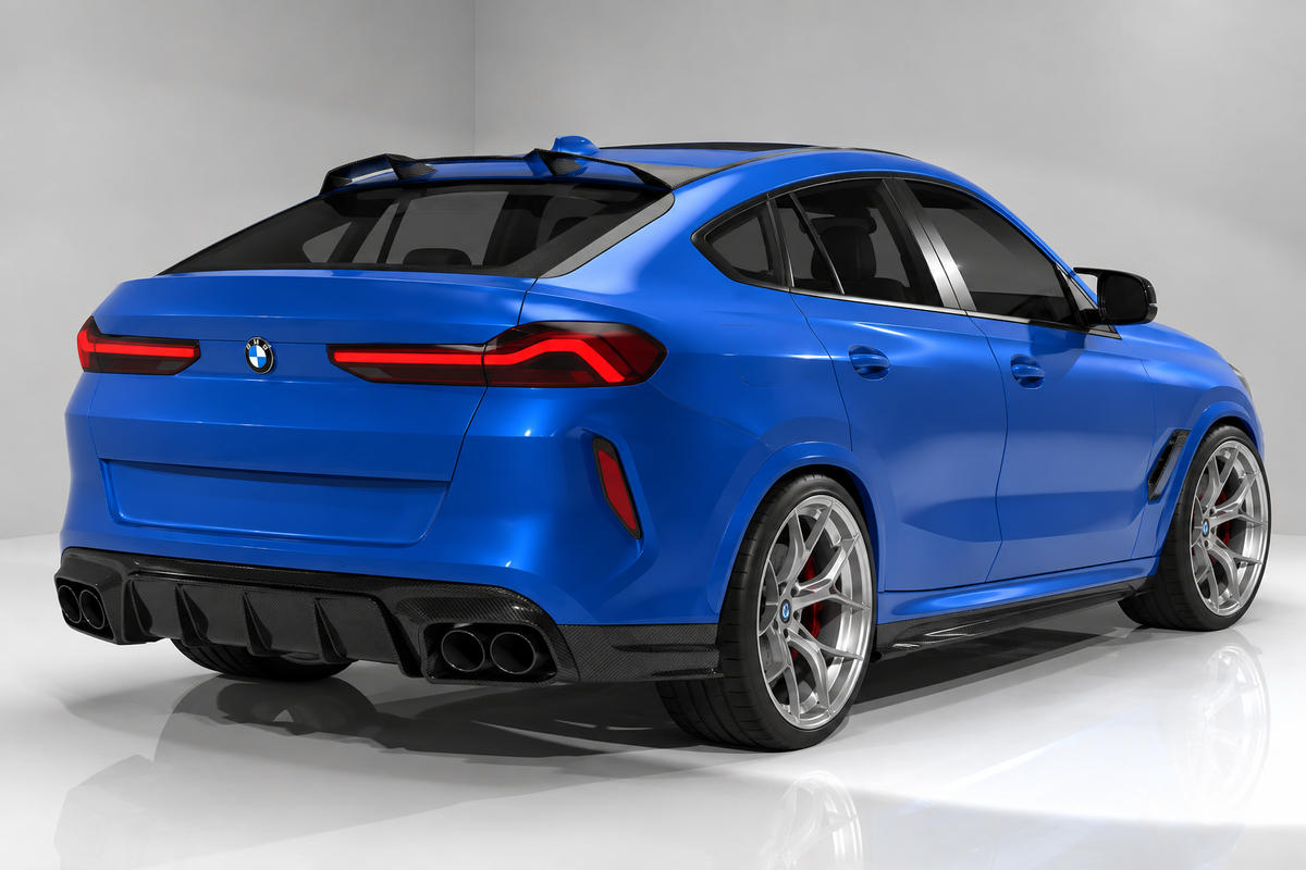 BMW X6 M F96 LCI V1 Heckdiffusor aus Dry Carbon
