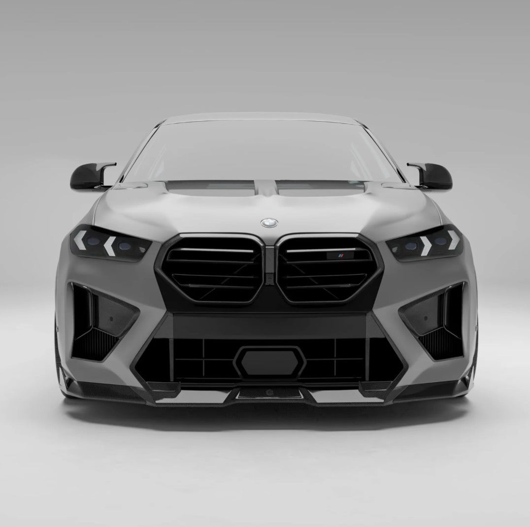 RV Dry-Carbon Stoßstangen-Einsätze passend für BMW X6 M F96 LCI