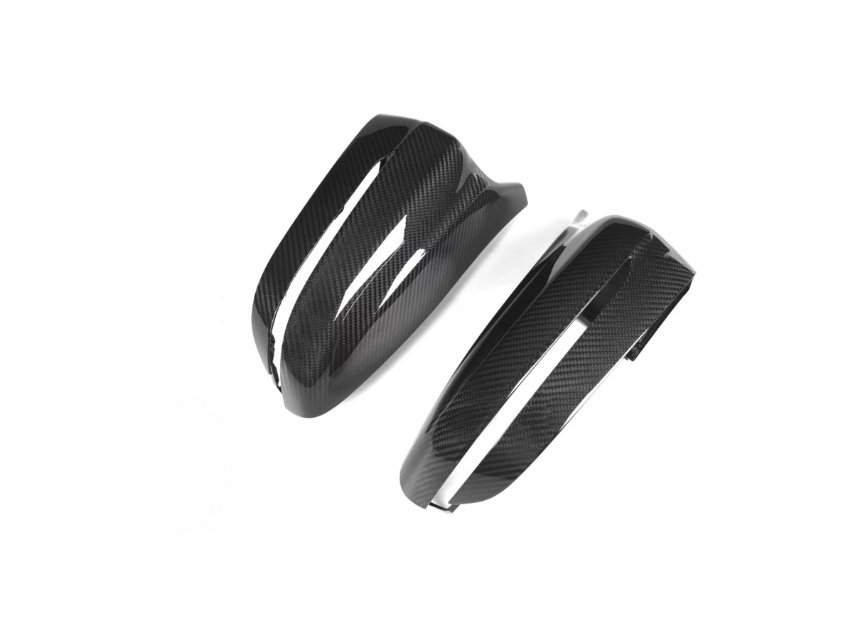 CPG + F9X Style Spiegelkappen aus Dry-Carbon passend für BMW 5er G30 G31, 6er G32, 7er G11 G12 und 8er G14 G15 G16 – sportliches Carbon Design