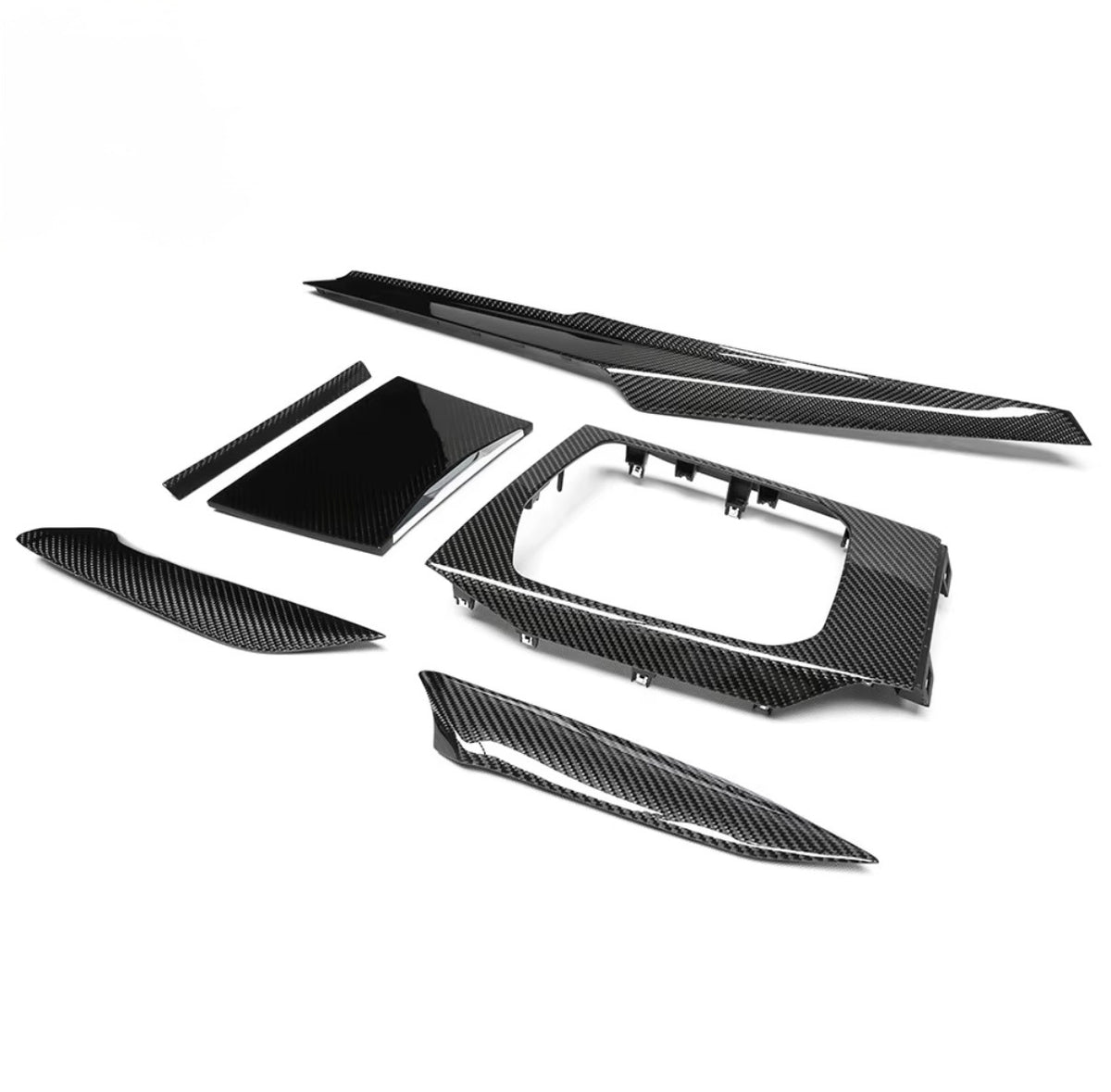 CPG+ Mittelkonsole Verkleidung Dry-Carbon BMW M2 G87 M3 G80 M4 G82 Komplettset