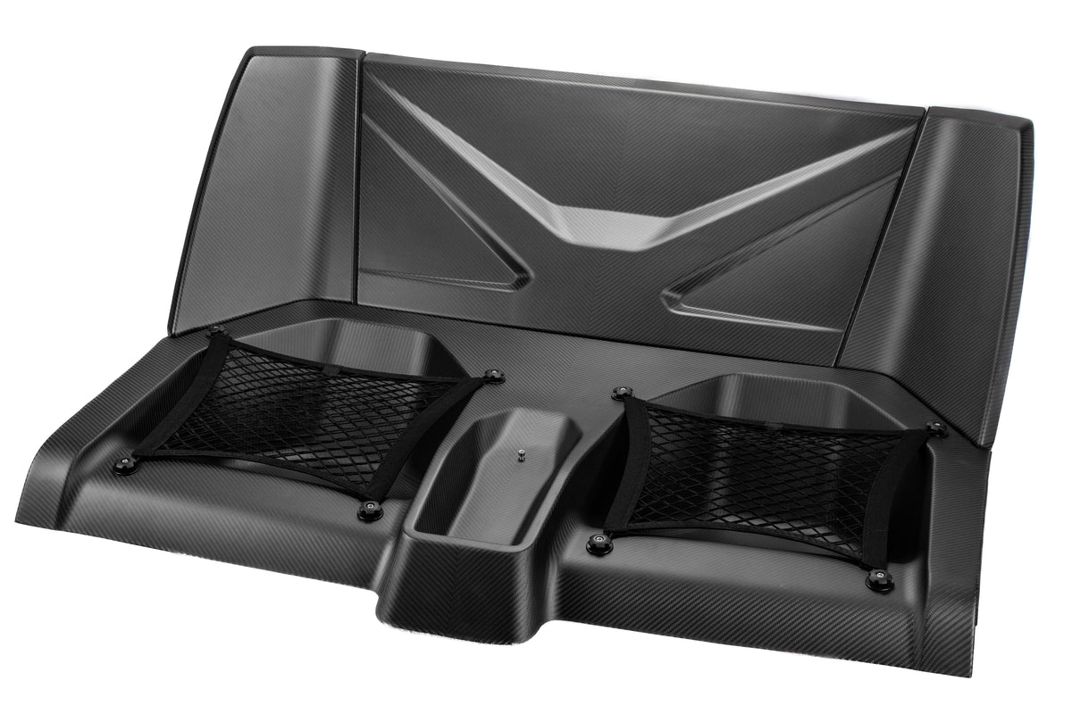 CPG+ V1 Carbon Rücksitzbank passend für BMW M2 G87, M3 G80 und M4 G82 – hochwertige Carbon-Oberfläche