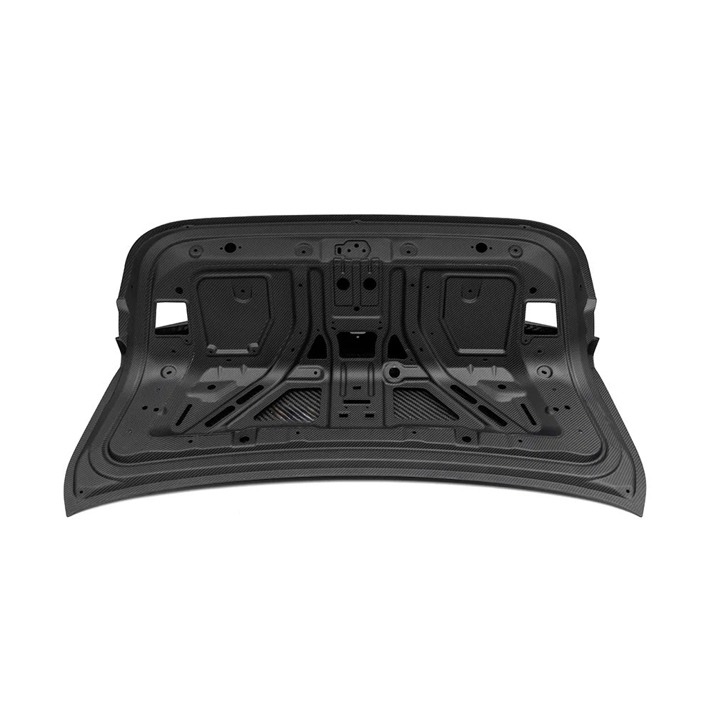 CPG+ V2 Kofferraumdeckel aus Dry-Carbon für BMW M3 M4 3er und 4er – Unterseite und Innenstruktur