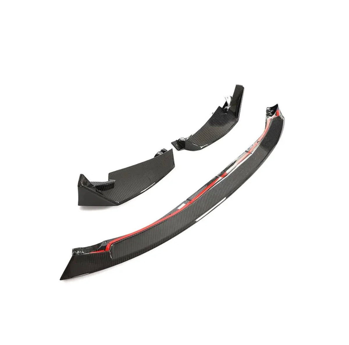 CPG+ V3 CS Frontlippe aus Dry-Carbon mit zwei seitlichen Aero-Elementen – Produktansicht für BMW M3 und M4