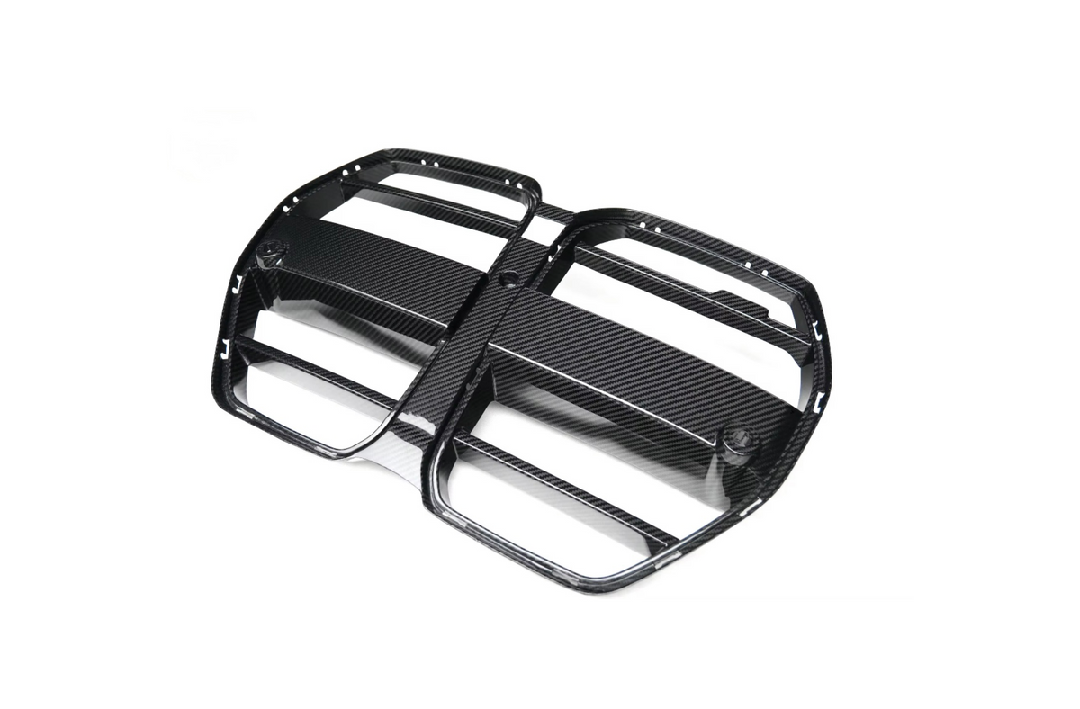 CPG+ V4 Dry-Carbon Kühlergrill passend für BMW M3 G80 G81 und BMW M4 G82 G83 – Echtcarbon Frontgrill