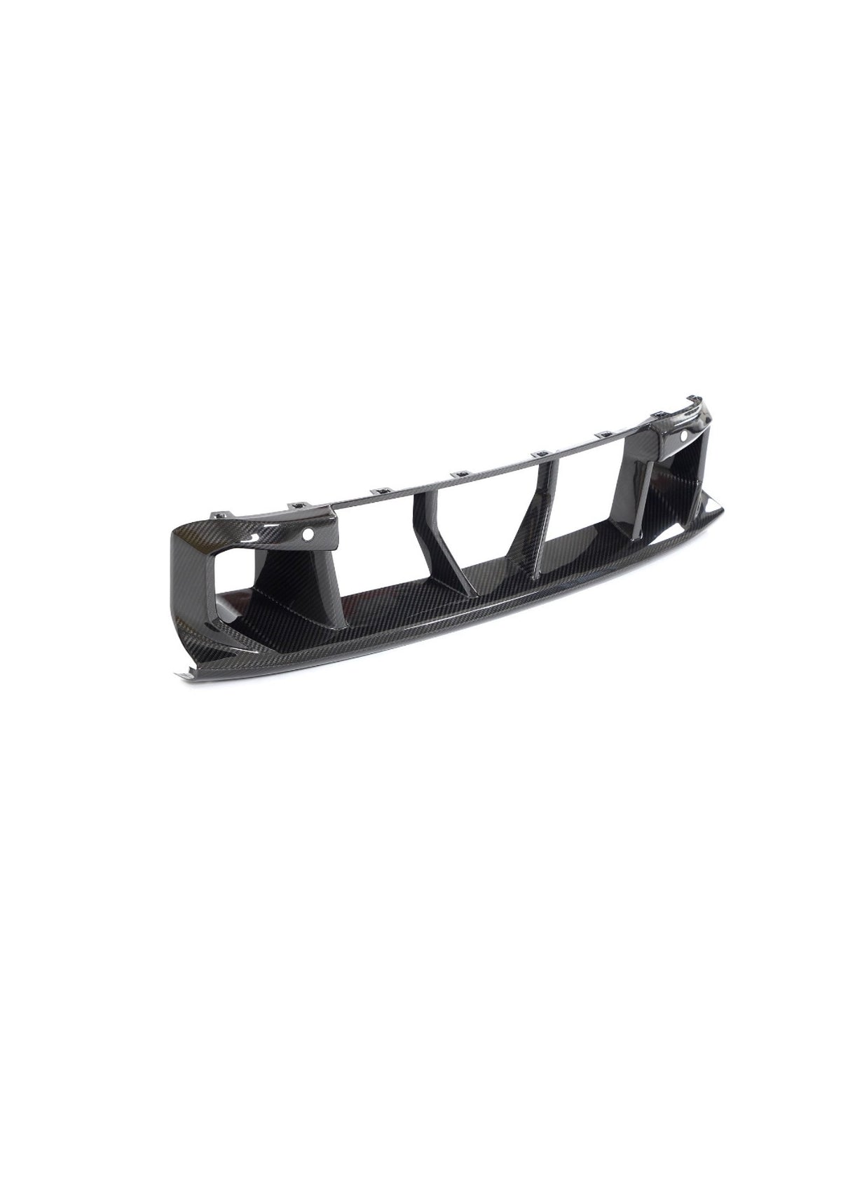 CPG + V4 Frontstoßstangeneinsatz aus hochwertigem Prepreg Dry-Carbon passend für BMW M2 G87 als Replacement-Bauteil.