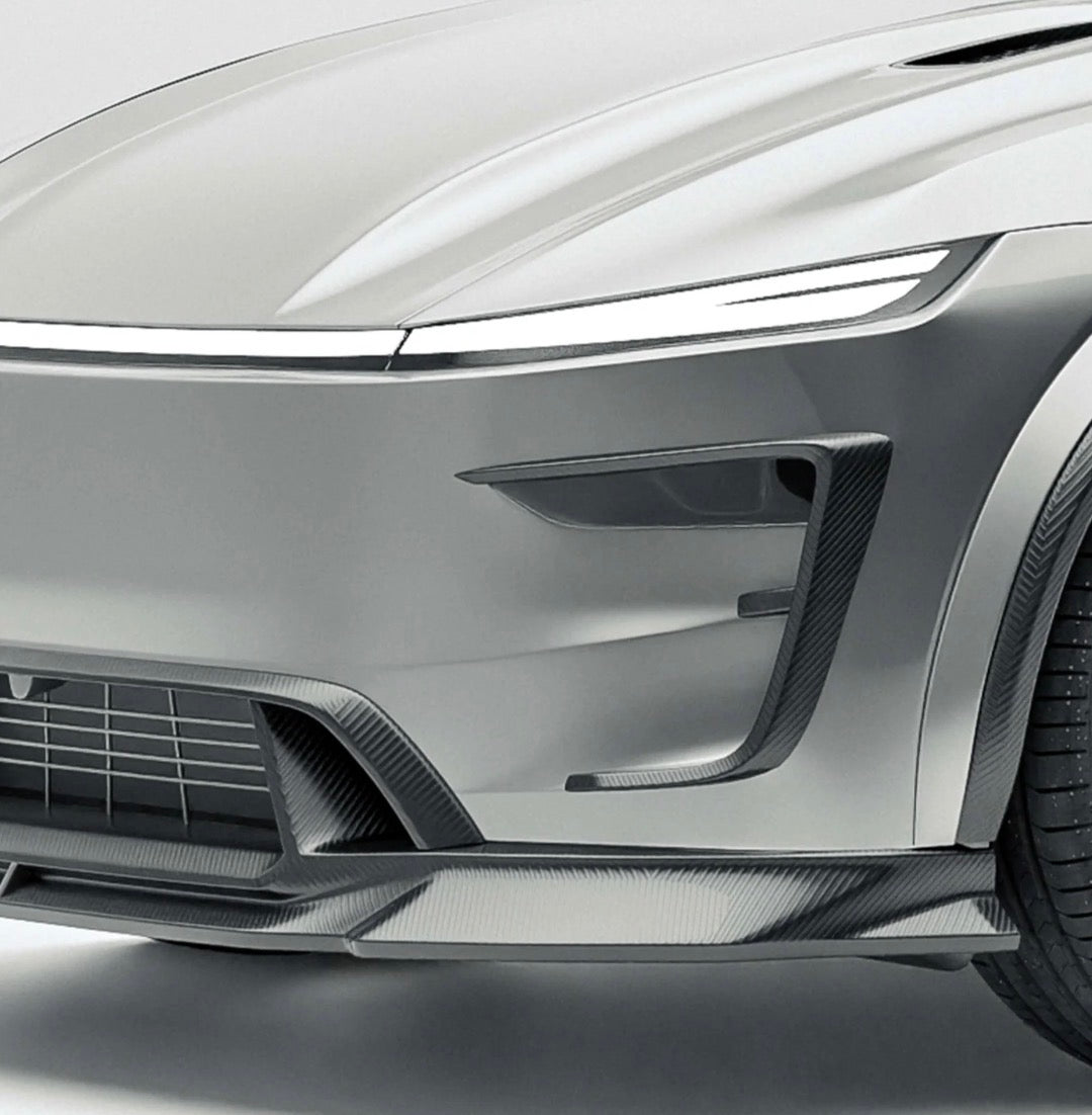Tesla Model Y Juniper 2025 mit RevoZport Carbon Canards