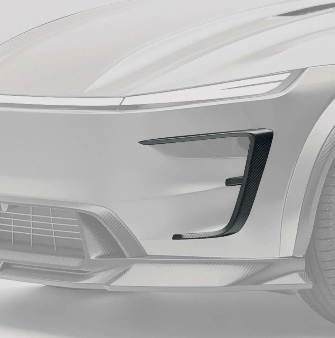 RevoZport Carbon Canards für Tesla Model Y Juniper Frontstoßstange